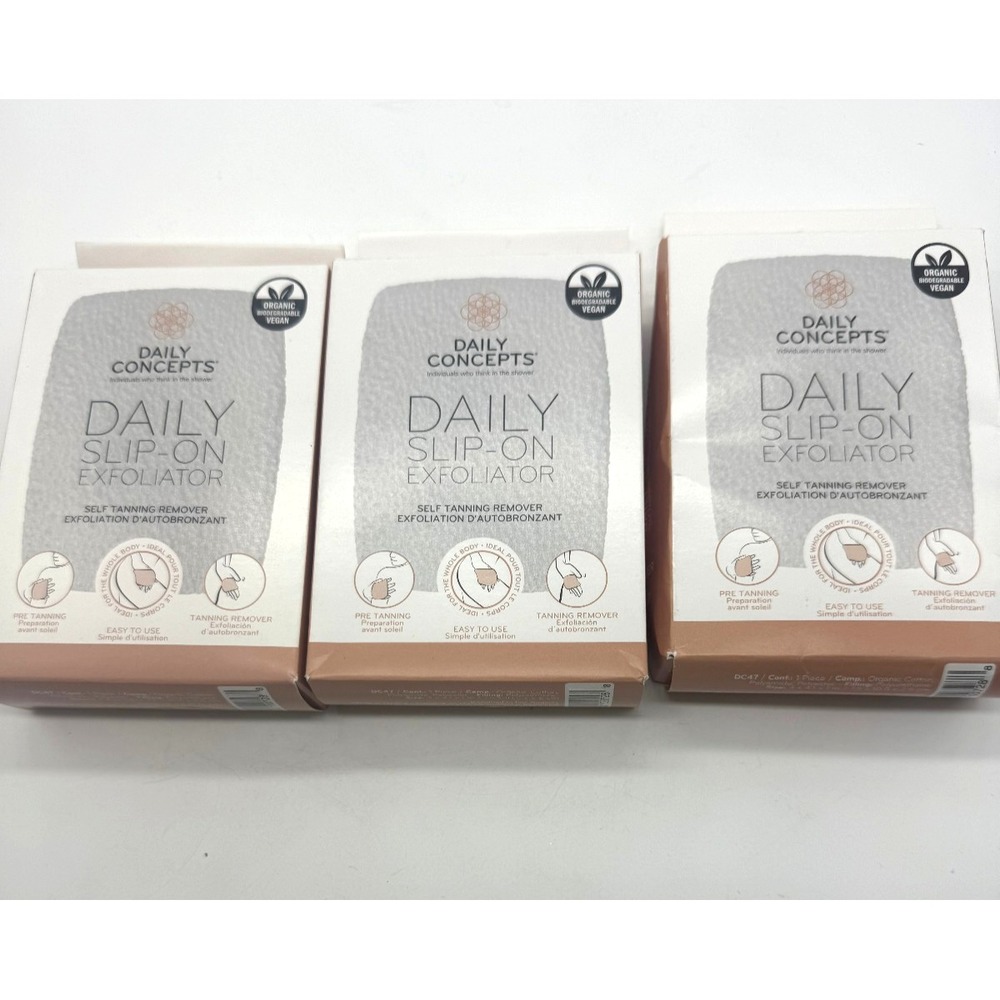 Daily Concepts Daily Slip On‎ Exfoliator Self Tanning Remover Exfoliator NIB (3)